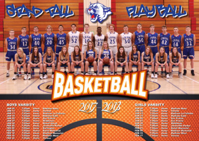 Craig High School Basketball Poster