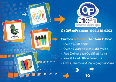 OfficePro Tradeshow Display and Brochure
